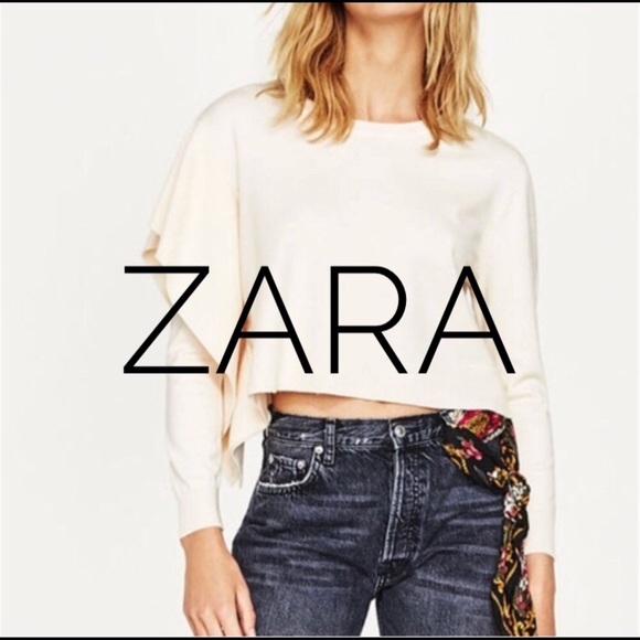 Zara Ruffle Sweater! NWT! - Picture 6 of 6